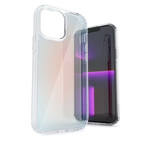 Coverzs Coverzs iPhone 13 Mini Hülle Transparent und Farbverlauf (Rot) Coverzs Coverzs iPhone 13 Mini Hülle Transparent und Farbverlauf (Rot)