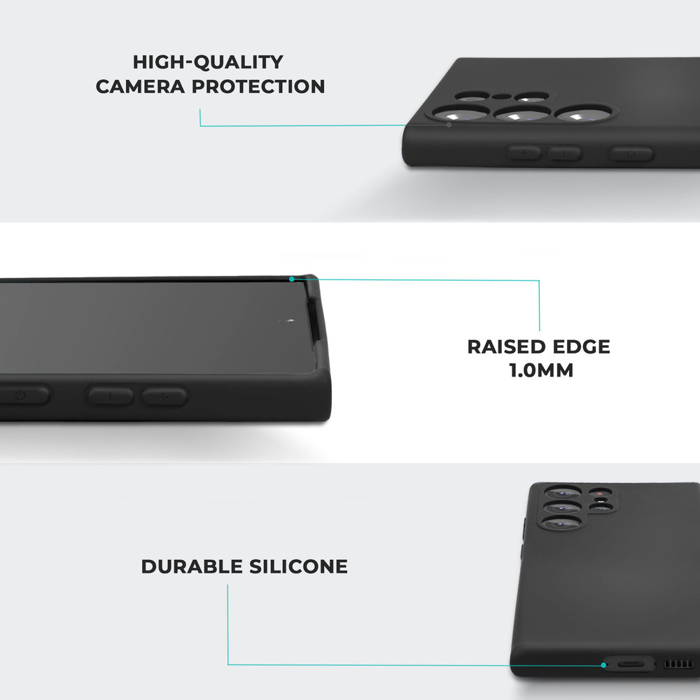 ShieldCase® ShieldCase Samsung Galaxy S23 Ultra Silikonhülle (Schwarz) ShieldCase® ShieldCase Samsung Galaxy S23 Ultra Silikonhülle (Schwarz)