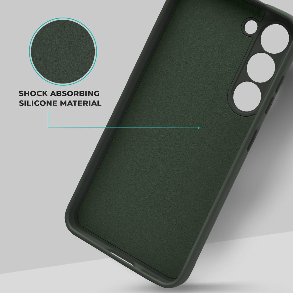 ShieldCase® ShieldCase Samsung Galaxy S23 Silikonhülle (Dunkelgrün) ShieldCase® ShieldCase Samsung Galaxy S23 Silikonhülle (Dunkelgrün)