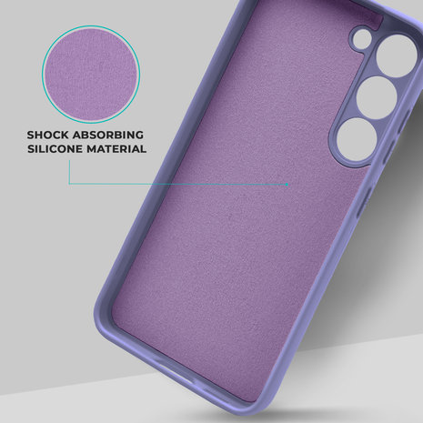 ShieldCase® ShieldCase Samsung Galaxy S23 Silikonhülle (Lila)