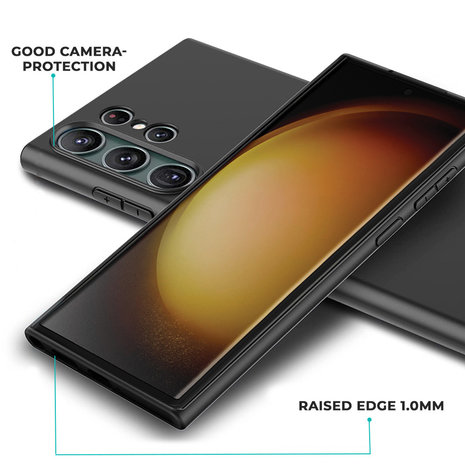 Ceezs Ceezs Silikonhülle Samsung Galaxy S23 Ultra (Schwarz) Ceezs Ceezs Silikonhülle Samsung Galaxy S23 Ultra (Schwarz)