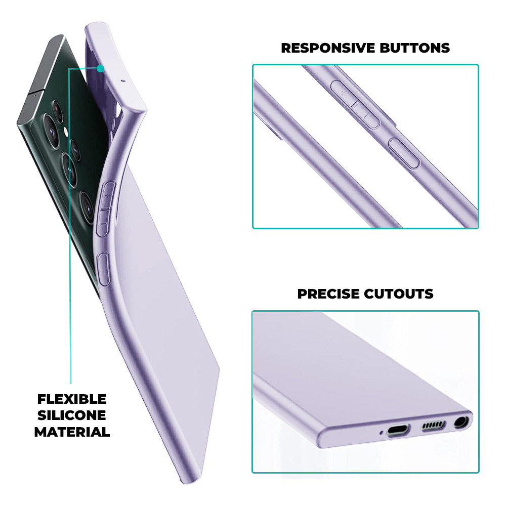 Ceezs Ceezs Silikonhülle Samsung Galaxy S23 Ultra (Lila) Ceezs Ceezs Silikonhülle Samsung Galaxy S23 Ultra (Lila)