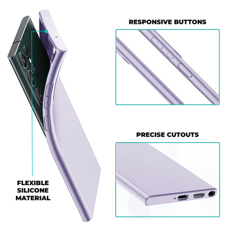 Ceezs Ceezs Silikonhülle Samsung Galaxy S23 Ultra (Lila) Ceezs Ceezs Silikonhülle Samsung Galaxy S23 Ultra (Lila)