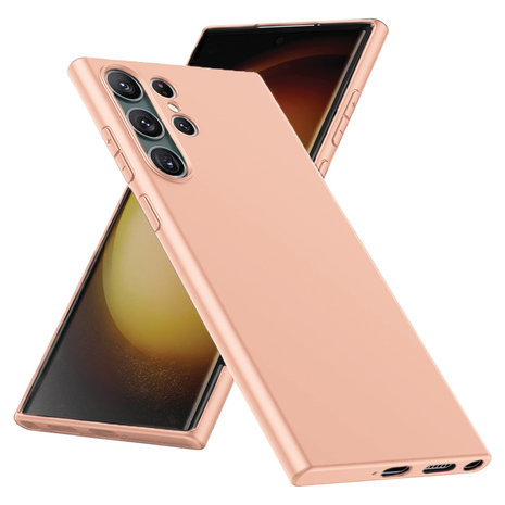 Ceezs Ceezs Silikonhülle Samsung Galaxy S23 Ultra (Rosa) Ceezs Ceezs Silikonhülle Samsung Galaxy S23 Ultra (Rosa)