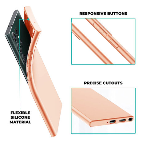 Ceezs Ceezs Silikonhülle Samsung Galaxy S23 Ultra (Rosa) Ceezs Ceezs Silikonhülle Samsung Galaxy S23 Ultra (Rosa)