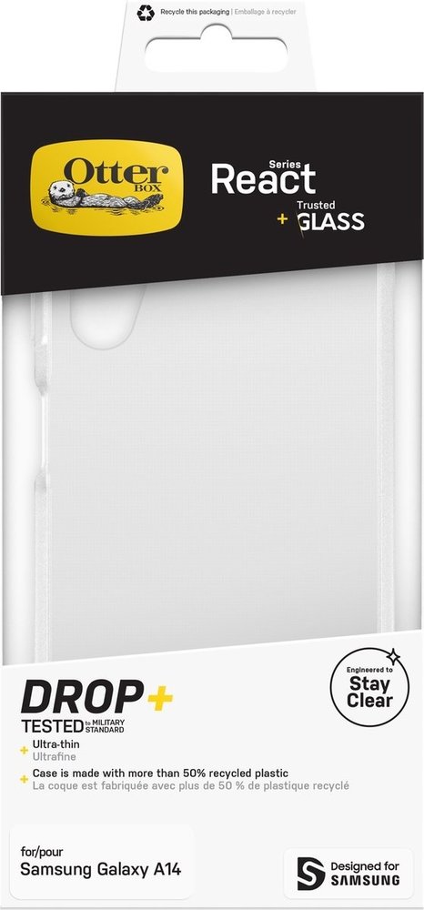 Otterbox Otterbox Samsung Galaxy A14 React Hülle mit bewährtem Glas (Transparent) Otterbox Otterbox Samsung Galaxy A14 React Hülle mit bewährtem Glas (Transparent)