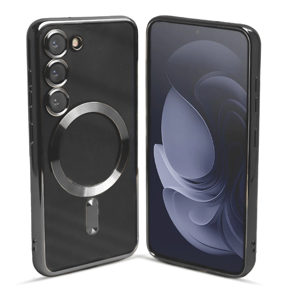 Samsung Galaxy S23 MagSafe Hülle mit Kameraabdeckung (Schwarz) 