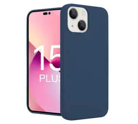 ShieldCase® iPhone 15 Plus Silikonhülle (Dunkelblau)
