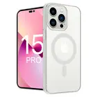 ShieldCase® ShieldCase iPhone 15 Pro Silikon Hülle mit MagSafe (Transparent)