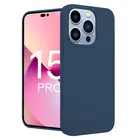 ShieldCase® ShieldCase iPhone 15 Pro Silikon Hülle (Dunkelblau)