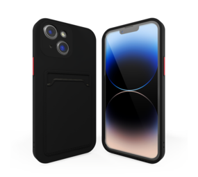 ShieldCase® iPhone 15 Silikon Hülle mit Kartenfach (Schwarz) ShieldCase® iPhone 15 Silikon Hülle mit Kartenfach (Schwarz)