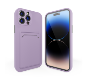 ShieldCase® iPhone 15 Pro Silikon Hülle mit Kartenfach (Lila) ShieldCase® iPhone 15 Pro Silikon Hülle mit Kartenfach (Lila)