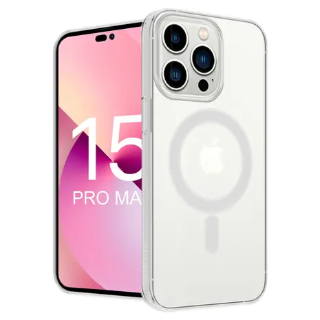 ShieldCase® ShieldCase iPhone 15 Pro Max Silikonhülle mit MagSafe (Transparent)