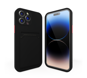 ShieldCase® iPhone 15 Pro Silikon Hülle mit Kartenfach (Schwarz) ShieldCase® iPhone 15 Pro Silikon Hülle mit Kartenfach (Schwarz)