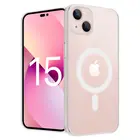 ShieldCase® ShieldCase iPhone 15 Silikon Hülle mit MagSafe (Transparent)