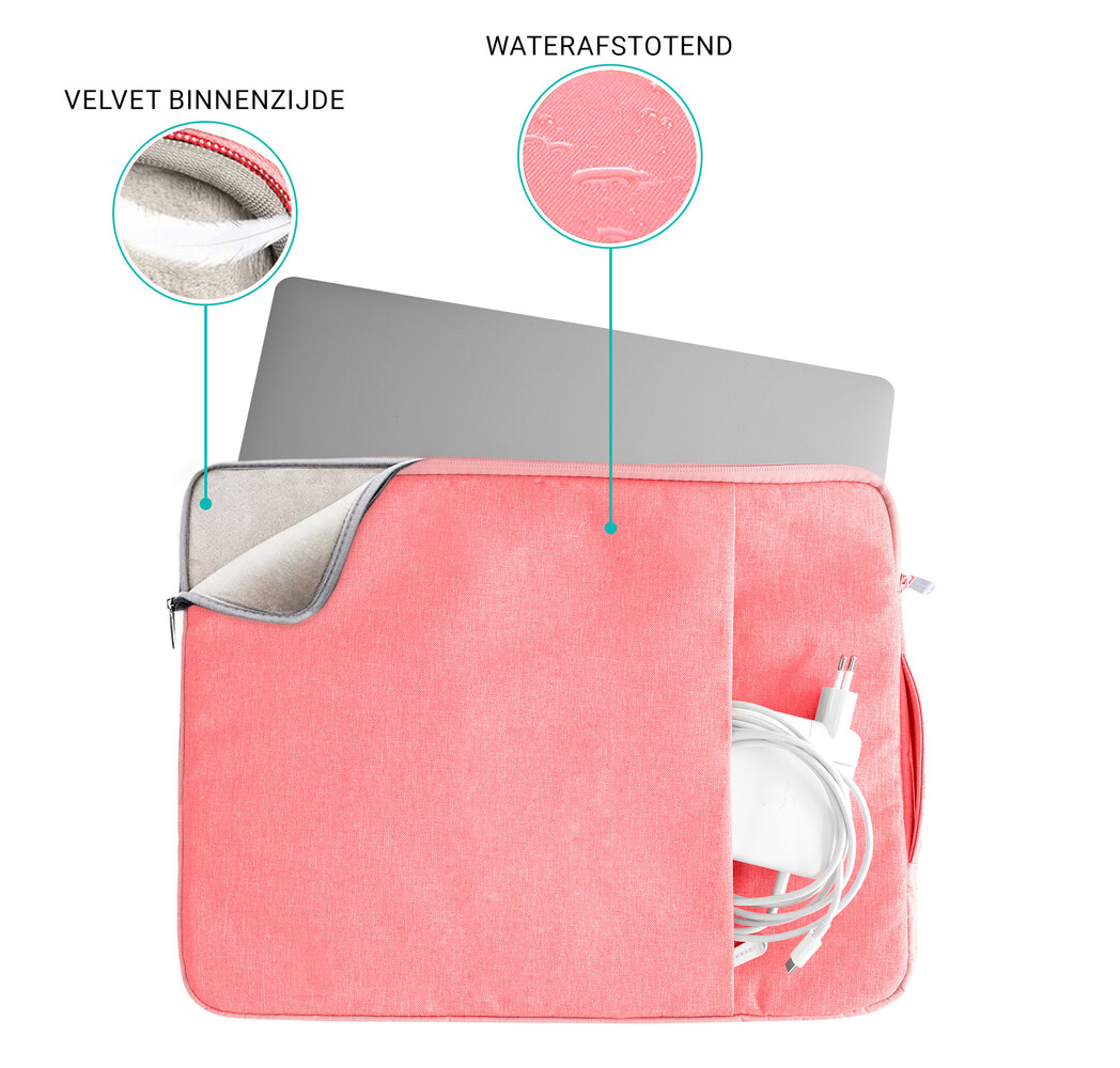 Coverzs Coverzs Luxus Laptoptasche 15.6 Zoll (Rosa) Coverzs Coverzs Luxus Laptoptasche 15.6 Zoll (Rosa)