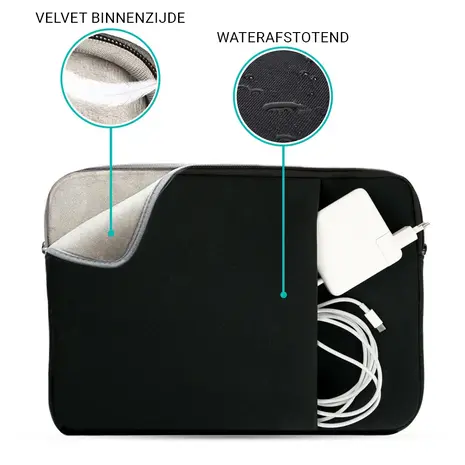 Coverzs Coverzs Laptoptasche 15.6 Zoll & 17 Zoll (Schwarz) Coverzs Coverzs Laptoptasche 15.6 Zoll & 17 Zoll (Schwarz)