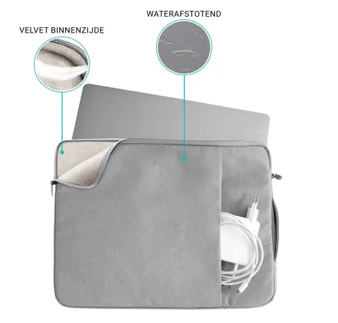 Coverzs Coverzs Luxus Laptoptasche 14 Zoll (Grau) Coverzs Coverzs Luxus Laptoptasche 14 Zoll (Grau)