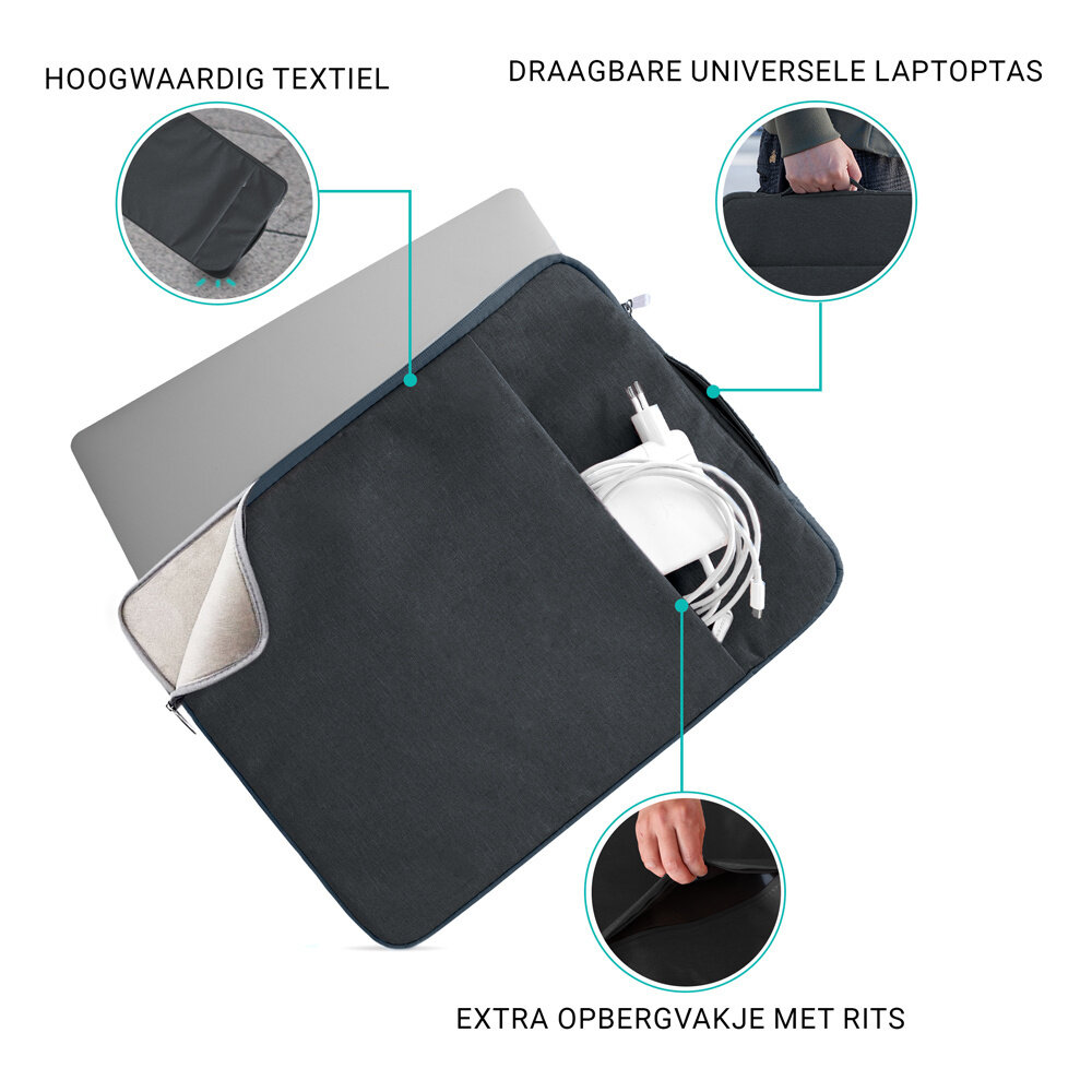 Coverzs Coverzs Luxus Laptoptasche 15.6 Zoll (Dunkelblau) Coverzs Coverzs Luxus Laptoptasche 15.6 Zoll (Dunkelblau)