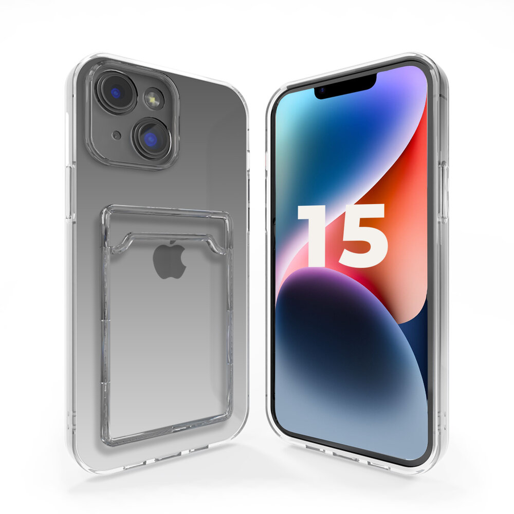 ShieldCase® ShieldCase iPhone 15 TPU Hülle mit Kartenfach (Transparent) ShieldCase® ShieldCase iPhone 15 TPU Hülle mit Kartenfach (Transparent)