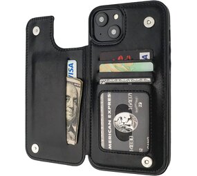 ShieldCase® iPhone 15 Wallet Case (Schwarz)
