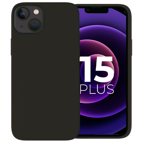 Ceezs Ceezs iPhone 15 Plus Hülle Silikon (Schwarz) Ceezs Ceezs iPhone 15 Plus Hülle Silikon (Schwarz)