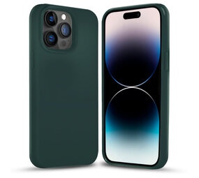 Coverzs iPhone 15 Pro Solid Silikon Hülle (Dunkelgrün) Coverzs iPhone 15 Pro Solid Silikon Hülle (Dunkelgrün)