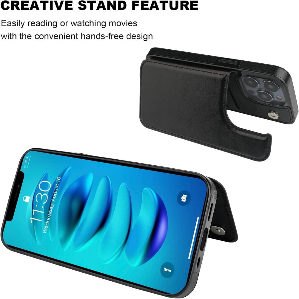 ShieldCase® ShieldCase iPhone 15 Pro Wallet Case (Schwarz) ShieldCase® ShieldCase iPhone 15 Pro Wallet Case (Schwarz)