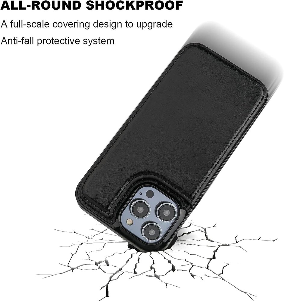 ShieldCase® ShieldCase iPhone 15 Pro Wallet Case (Schwarz) ShieldCase® ShieldCase iPhone 15 Pro Wallet Case (Schwarz)