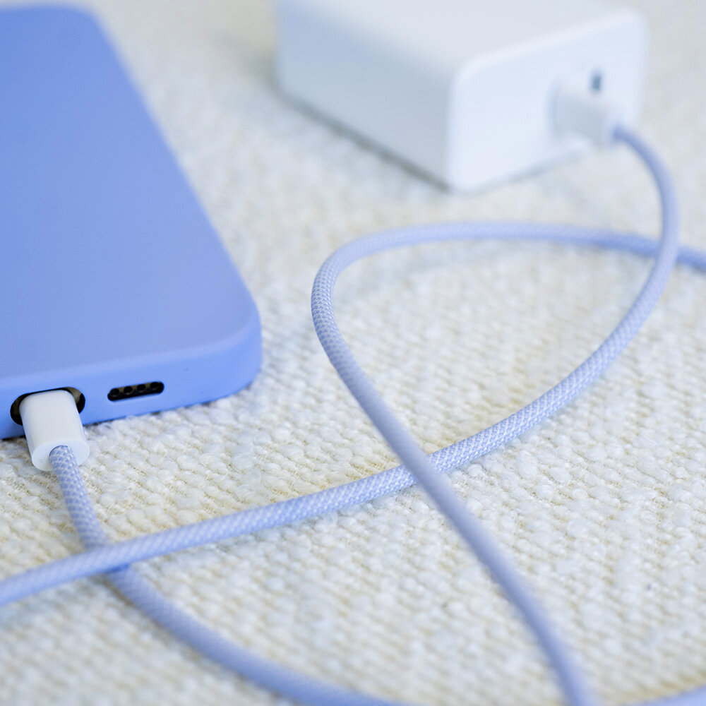 ShieldCase® ShieldCase USB-C auf Lightning kabel für iPhone-Modelle 1 Meter (Lila)