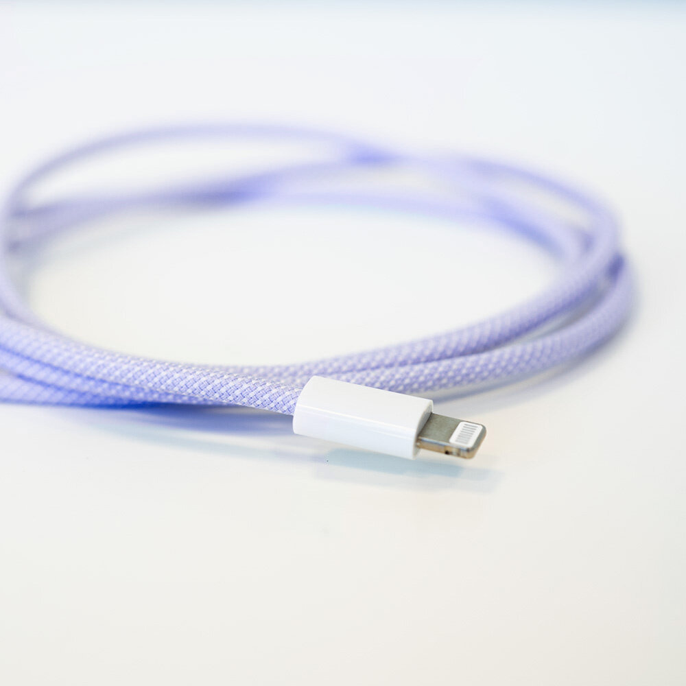 ShieldCase® ShieldCase USB-C auf Lightning kabel für iPhone-Modelle 1 Meter (Lila)