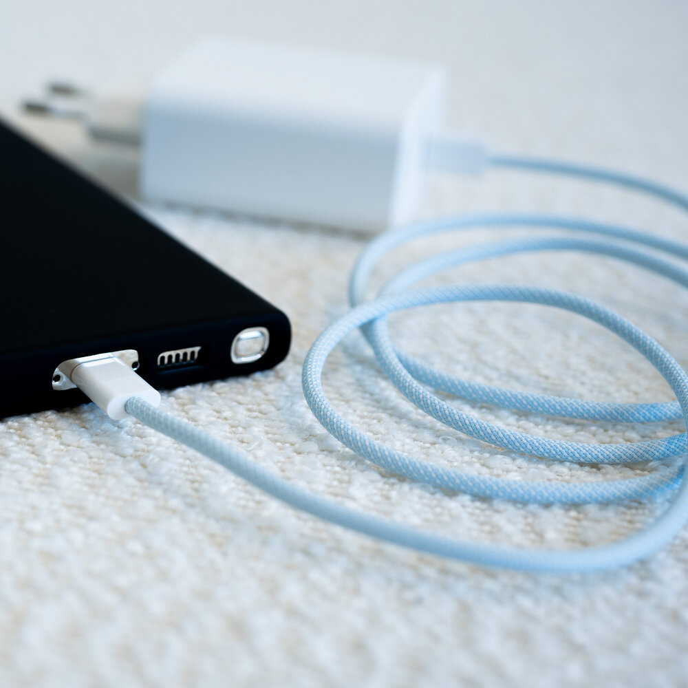 ShieldCase® ShieldCase USB-C auf USB-C kabel für iPhone-Modelle 1 Meter (Blau) ShieldCase® ShieldCase USB-C auf USB-C kabel für iPhone-Modelle 1 Meter (Blau)