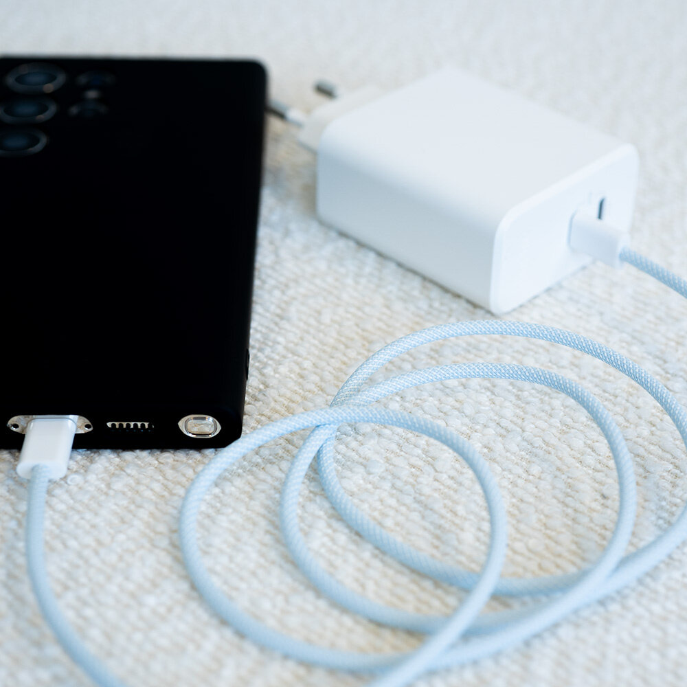 ShieldCase® ShieldCase USB-C auf USB-C kabel für iPhone-Modelle 1 Meter (Blau) ShieldCase® ShieldCase USB-C auf USB-C kabel für iPhone-Modelle 1 Meter (Blau)