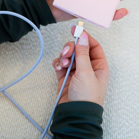 ShieldCase® ShieldCase USB-C auf USB-C kabel für iPhone-Modelle 1 Meter (Lila) ShieldCase® ShieldCase USB-C auf USB-C kabel für iPhone-Modelle 1 Meter (Lila)