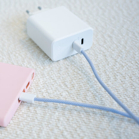 ShieldCase® ShieldCase USB-C auf USB-C kabel für iPhone-Modelle 1 Meter (Lila) ShieldCase® ShieldCase USB-C auf USB-C kabel für iPhone-Modelle 1 Meter (Lila)