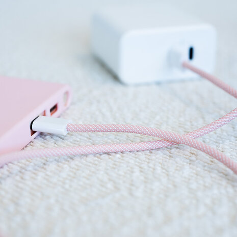 ShieldCase® ShieldCase USB-C auf USB-C kabel für iPhone-Modelle 1 Meter (Rosa) ShieldCase® ShieldCase USB-C auf USB-C kabel für iPhone-Modelle 1 Meter (Rosa)