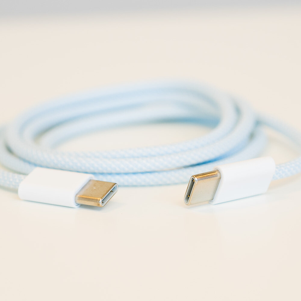 ShieldCase® ShieldCase USB-C auf USB-C kabel für Samsung-Modelle 1 Meter (Blau)