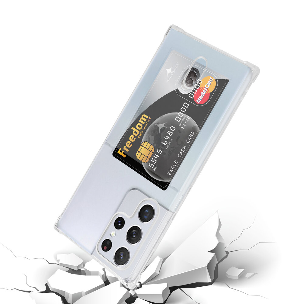 ShieldCase® ShieldCase Samsung Galaxy S24 Ultra Shock Hülle mit Kartenhalter