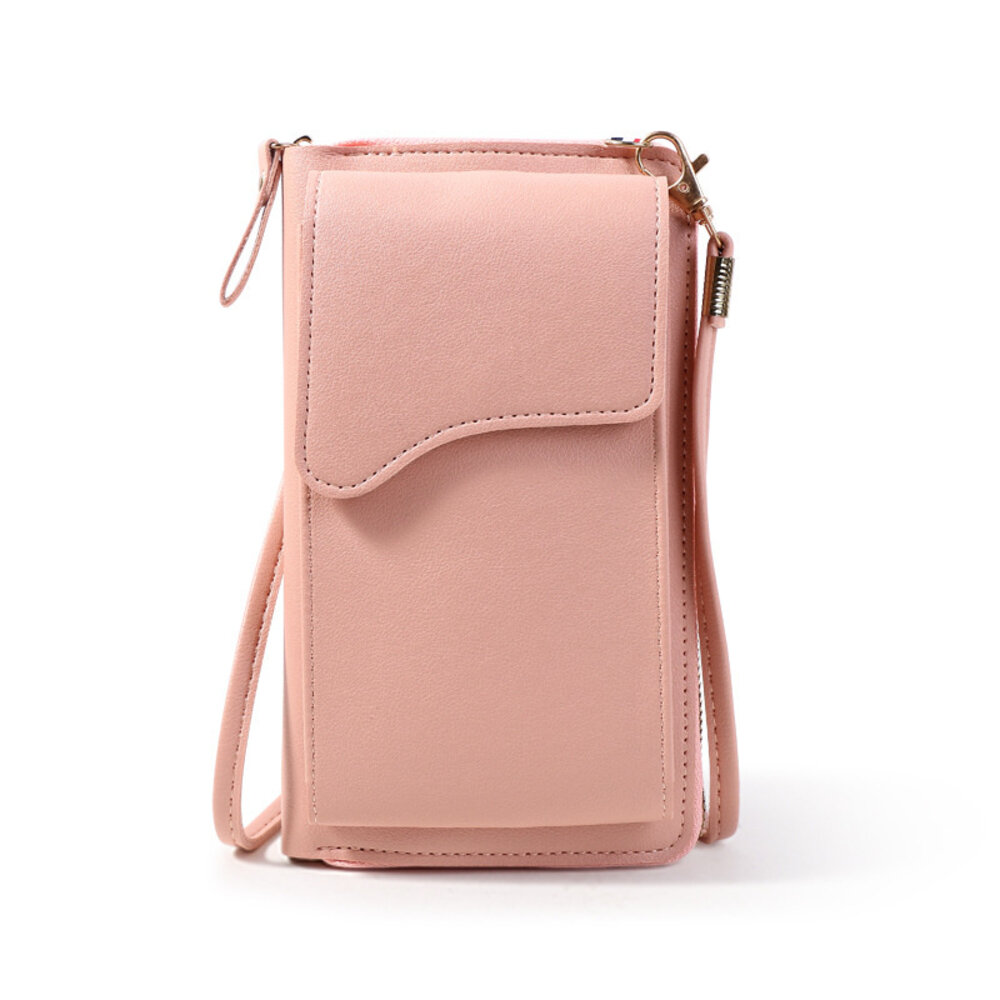 Coverzs Coverzs Handytasche Leder mit Geldbörse (Rosa) Coverzs Coverzs Handytasche Leder mit Geldbörse (Rosa)