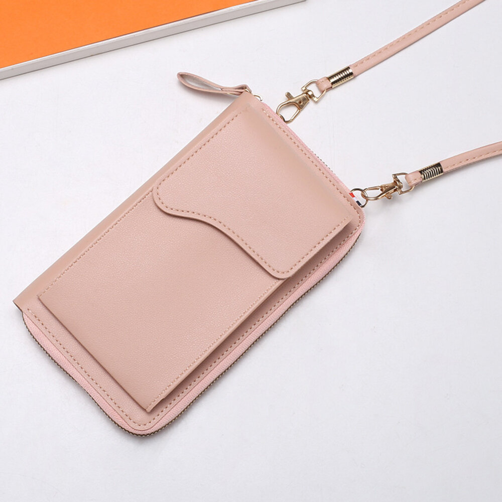 Coverzs Coverzs Handytasche Leder mit Geldbörse (Rosa) Coverzs Coverzs Handytasche Leder mit Geldbörse (Rosa)