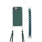 ShieldCase® ShieldCase iPhone 14 Pro Hülle mit Band und Kette (Dunkelgrün)