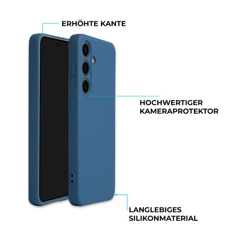 ShieldCase® ShieldCase Samsung Galaxy S24 Silikonhülle (dunkelblau) ShieldCase® ShieldCase Samsung Galaxy S24 Silikonhülle (dunkelblau)