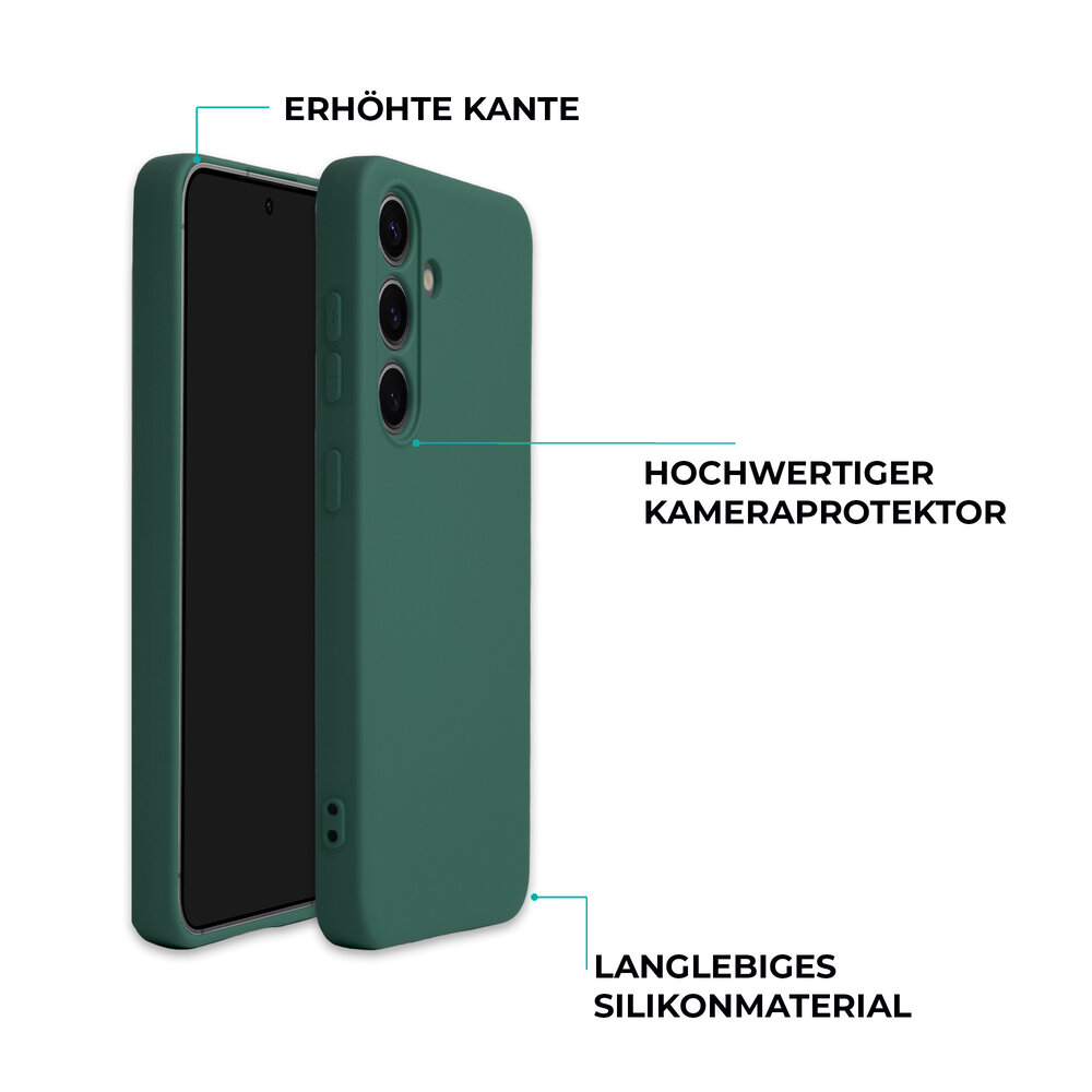 ShieldCase® ShieldCase Samsung Galaxy S24 Silikonhülle (dunkelgrün) ShieldCase® ShieldCase Samsung Galaxy S24 Silikonhülle (dunkelgrün)