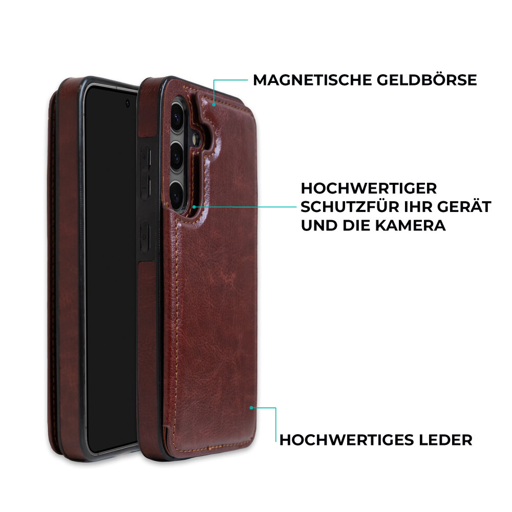 ShieldCase® ShieldCase Samsung Galaxy S24 Wallet Case (braun) ShieldCase® ShieldCase Samsung Galaxy S24 Wallet Case (braun)