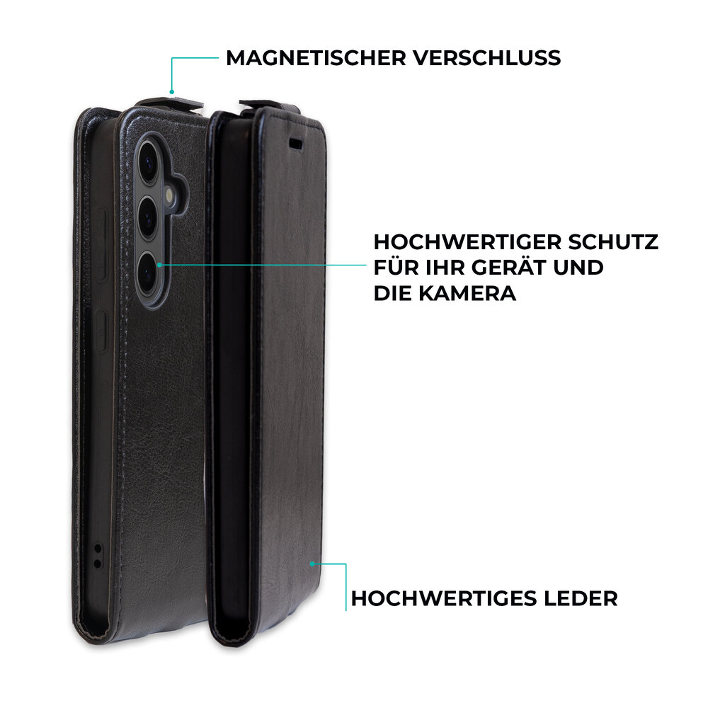 ShieldCase® ShieldCase Samsung Galaxy S24 Klapphülle (schwarz)