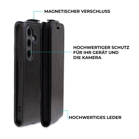 ShieldCase® ShieldCase Samsung Galaxy S24 Klapphülle (schwarz)