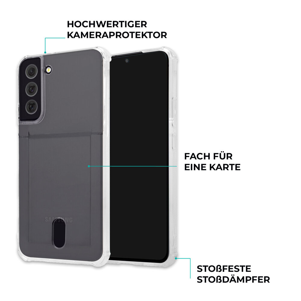 ShieldCase® ShieldCase Samsung Galaxy S24 Shock Hülle mit Kartenhalter ShieldCase® ShieldCase Samsung Galaxy S24 Shock Hülle mit Kartenhalter