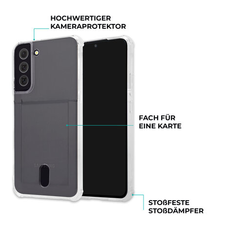 ShieldCase® ShieldCase Samsung Galaxy S24 Shock Hülle mit Kartenhalter ShieldCase® ShieldCase Samsung Galaxy S24 Shock Hülle mit Kartenhalter