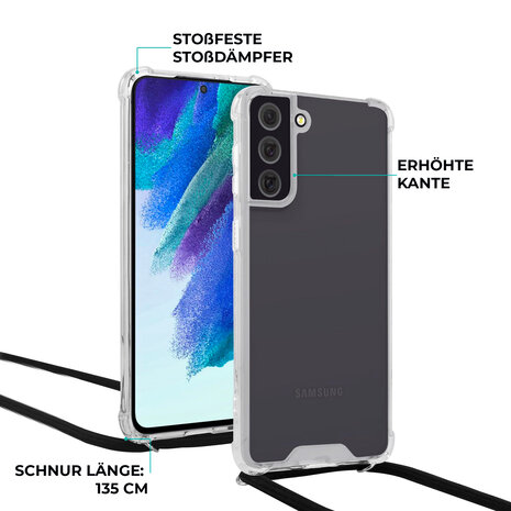 ShieldCase® ShieldCase Samsung Galaxy S24 Shock Hülle mit Kordel ShieldCase® ShieldCase Samsung Galaxy S24 Shock Hülle mit Kordel