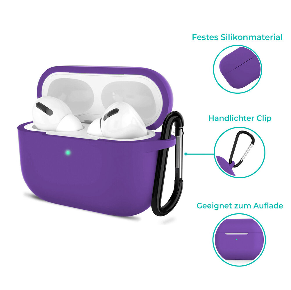 ShieldCase® ShieldCase Airpods Pro 2 Silikonhülle (Lila) ShieldCase® ShieldCase Airpods Pro 2 Silikonhülle (Lila)
